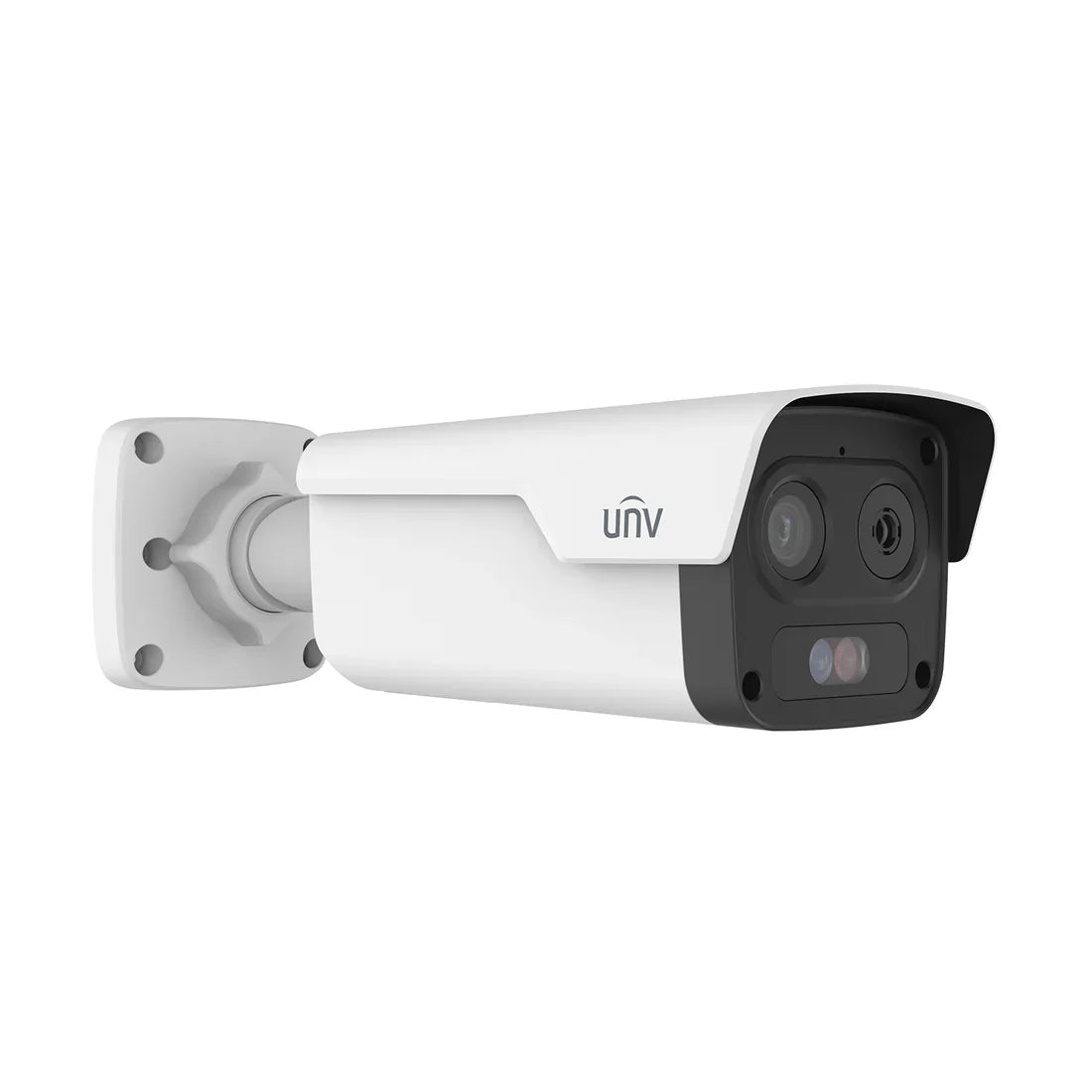 UNV 4MP/960P HD Thermal & Optical Dual-Spectrum Bullet IP Security Camera with Active Deterrence, IR, A.I. Powered Intelligent Events and a 4mm Fixed Lens