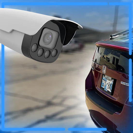 UNV FullHD 1080p @ 60fps ANPR License Plate Recognition LPR Weatherproof NDAA-Compliant Bullet IP Security Camera with a 4.7-47mm Motorized Lens