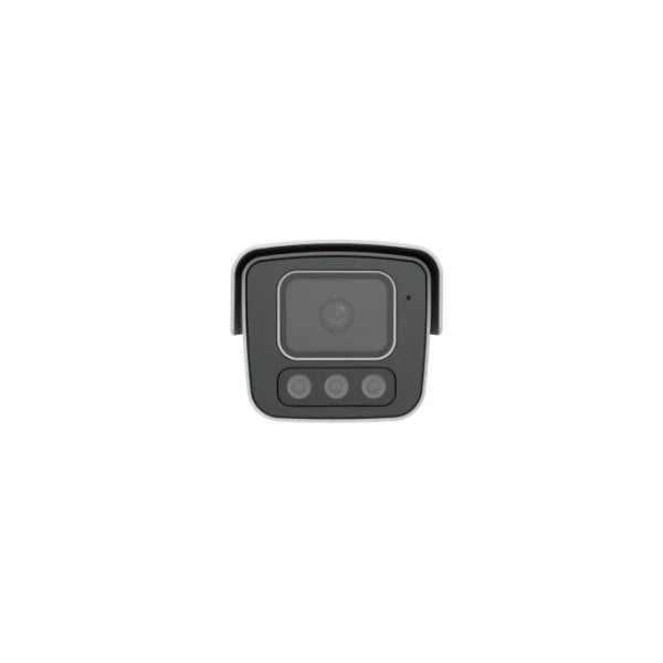 UNV Tri-Guard 2.0 8MP 4K UltraHD Red/Blue Active Deterrence Lights, White Light, and IR LED Bullet IP Security Camera with a 2.8mm Lens and Two-Way Audio