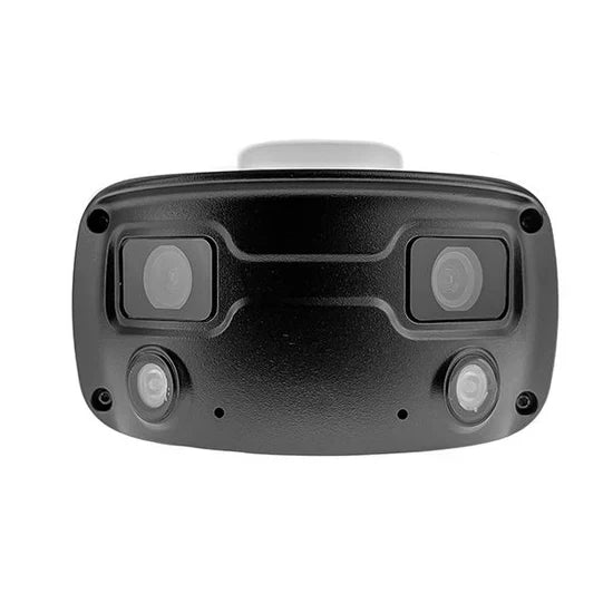 UNV 8MP 4K UltraHD Wide Angle Weatherproof 24/7 ColorHunter Bullet IP Security Camera with 2 x 4.0mm Fixed Lenses and 2-Way Audio