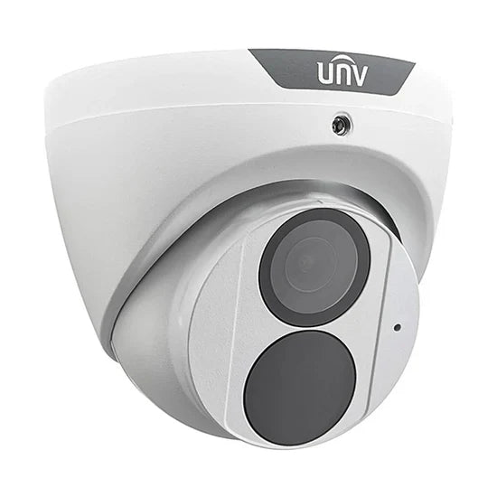 UNV 4MP IP Weatherproof IR Turret Camera with Built-in Mic and 2.8mm Fixed Lens