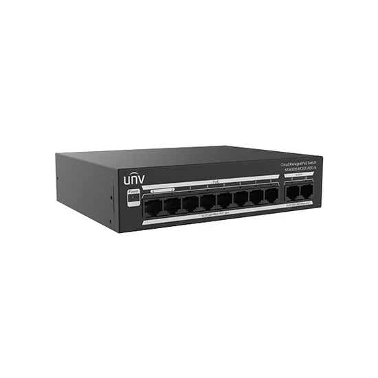 UNV 8 Port Cloud Managed POE Switch with 2 Gigabit Uplink Ports