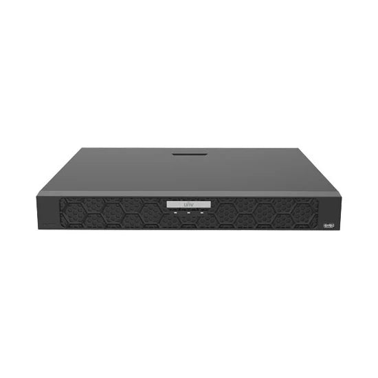 UNV 16-Channel 16MP UltraHD NDAA Compliant PoE NVR with 2 SATA HDD Bays