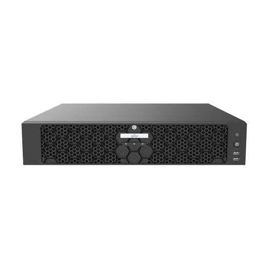 32MP UltraHD 32-Channel Network Video Recorder with 8 Hard Drive Bays and RAID Support